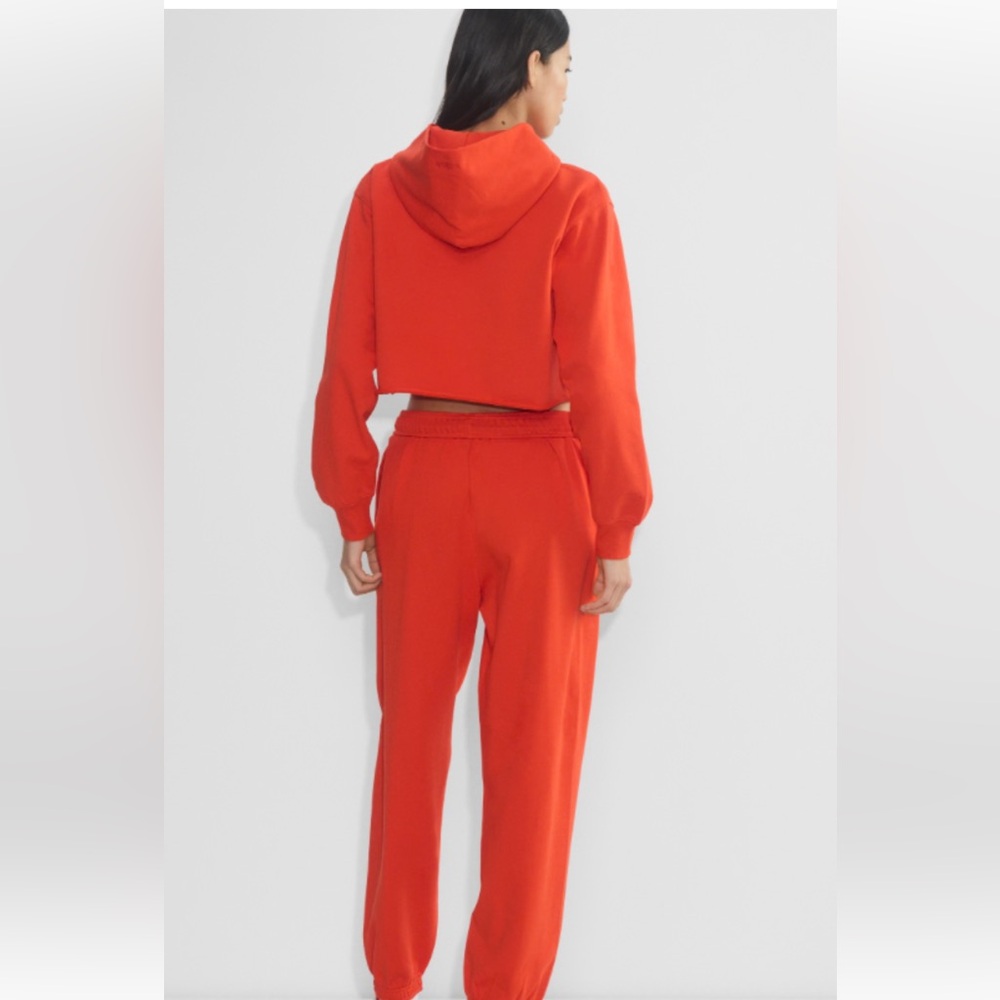 2pc Roma Concept Y2K  Cropped raw hem sweatsuit Tracksuit L 129
